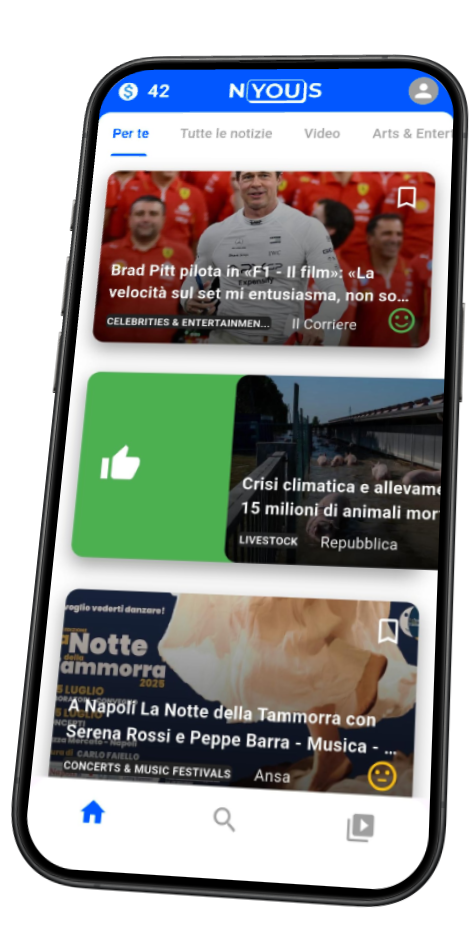 NYOUS è la nuova app per informarti velocemente, in modo chiaro e senza stress!
